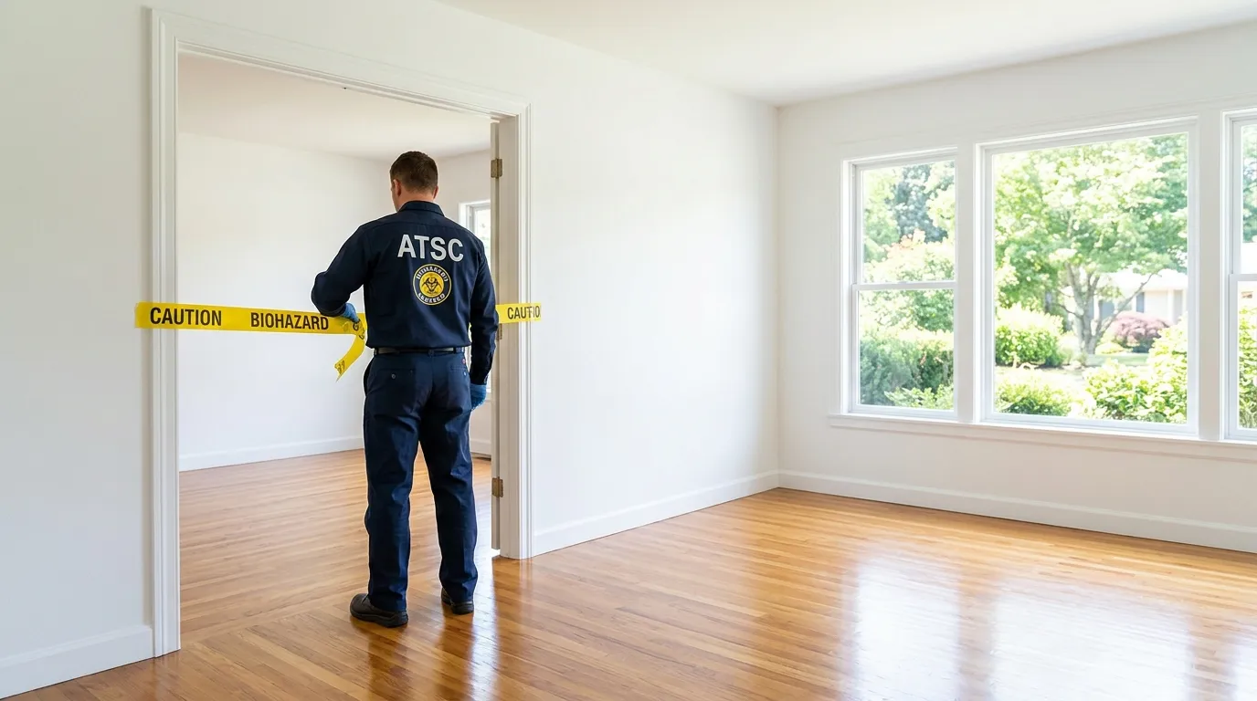 Certified biohazard cleanup crew performing Decomposition Cleanup in Pasadena Hills